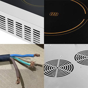 Thương mại đa chức năng công suất cao 3500W * 3 đầu đốt bếp cảm ứng điện thép không gỉ đa <span class=keywords><strong>HOB</strong></span> Bếp cảm ứng - Product Image 5