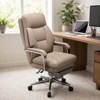 Chaise de bureau ergonomique avec appui-tête et accoudoirs réglables, chaise de bureau pivotante à structure métallique pour la maison et le bureau