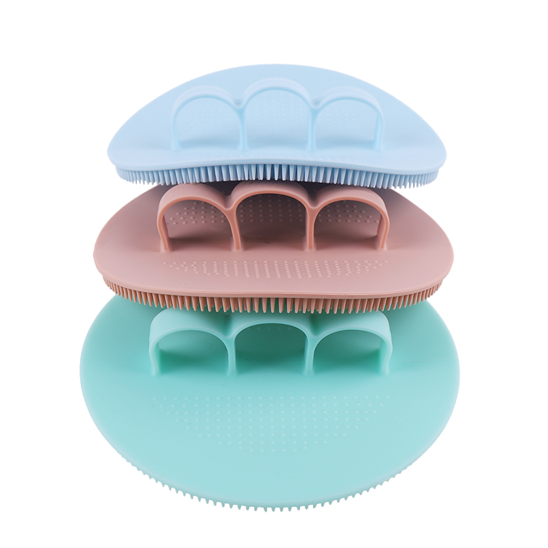 Soft Exfoliating Scrubber Brush Silicone Bath Shower Body Brush Dry Skin Brushing Glove Loofah