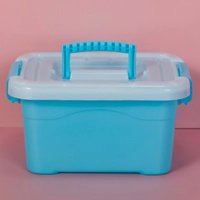 Bac de rangement en plastique PP pour jouets, organisateur de garde-robe domestique, conteneur à couvercles pour blocs de construction, chaussettes et linge, modèle 003, 80 pièces