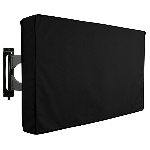 Outdoor TV Cover Furniture Hanging Dust Cover TV Waterproof Cover with Remote Control Pocket