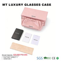 Nouveaux étuis et sacs à lunettes organisateur de lunettes de soleil à la mode étui à lunettes en cuir ensemble de boîtes d'emballage de lunettes de soleil