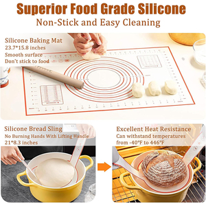 Ensemble de paniers à levée de pain faits main et personnalisés, 9 pouces ronds et 10 pouces ovales, 2 pièces, pour faire du pain en famille - Product Image 4