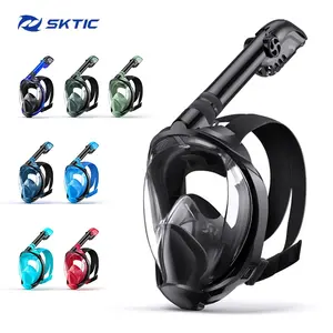 Factory Full Face Dive Masked Set Snorkeling Gear Adultos Gafas DE BUCEO Máscara 180 Silicona Full Face Máscara de buceo para adultos