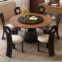 Table et chaises de salle à manger modernes en métal pour restaurants et hôpitaux, ensemble de salle à manger rond durable 6 places, vente directe d'usine
