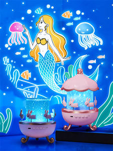 Ночник-проектор Bunny's Carousel для детей, светодиодный ночник для сна, лампа для малышей - Product Image 3