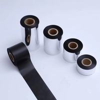 Cinta de Resina para Transferencia Térmica de Códigos de Barras, Suministro de Fábrica, Resistente a Manchas, Alta Densidad, para Impresoras Industriales Zebra Honeywell ZT420 PM43
