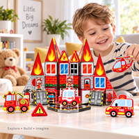 Mini tuiles magnétiques en métal, blocs de construction magnétiques de 3,75 cm, jouet éducatif STEM portable pour les tout-petits, les garçons et les filles