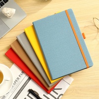 Bloc-notes professionnel personnalisable A6 en cuir rigide, reliure cousue, 100 feuilles, couleur personnalisée, logo imprimé UV/Sublimation - Christian