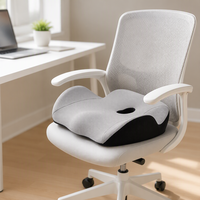 Coussin de siège ergonomique large en mousse à mémoire de forme, soulagement des douleurs du coccyx, coussin orthopédique creux pour chaise de bureau, voiture, fauteuil roulant