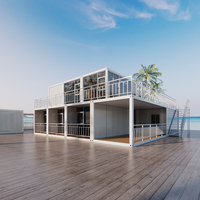 Maison conteneur habitable de luxe moderne, fabriquée sur mesure en usine, 20FT/40FT, portable, préfabriquée, avec chambre, cuisine et espace commercial