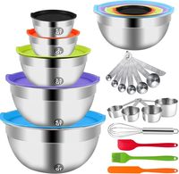 Ensemble de bols mélangeurs épaissis de qualité alimentaire, bassin de pétrissage de cuisine, ensemble multi-pièces pour la pâtisserie, la cuisson et le battage des œufs
