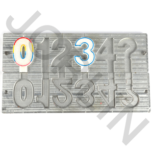 Usine en gros élégant personnalisable bricolage bougie faisant des Kits Unique métal aluminium grande taille anniversaire moussant numéro bougie moule - Product Image 1