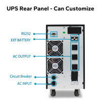 UPS de 10000 Vatios, 10 KVA, 10kW, Salida de 220V, Tarjeta SNMP para Ascensores, Refrigeradores, Computadoras, con Batería Externa, 6 Horas de Respaldo