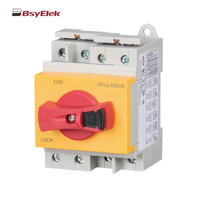 Waterproof 2 Poles 4 Poles 1000VDC 32A Rotary Handle DC Isolating Switch for Solar System
