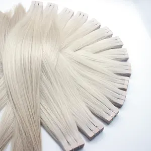 High Quality Seamless European Wigs-natural Invisible Raw 100% Virgin Tape In Hair Weft Human Hair Extensions Weaves And Wigs