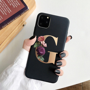 เคสซิลิโคน TPU พิมพ์ลายดอกไม้ตัวอักษรกำหนดได้เองสำหรับ <span class=keywords><strong>iPhone</strong></span> 11, 12, 13, 14, 15 Pro Max ดีไซน์1000 - Product Image 5