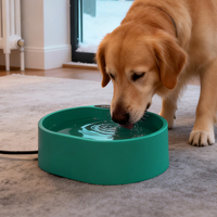 Bol d'eau chauffant pour chiens et chats, bol d'eau électrique pour animaux de compagnie en plein air, pour l'hiver, design anti-gel