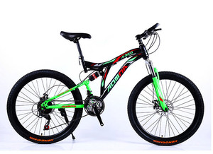 Vtt suspendu 26 pouces avec pneus larges, vélo de descente en montagne à suspension complète, pneus larges, <span class=keywords><strong>promotion</strong></span> de noël, 4.0 - Product Image 2