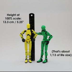 <span class=keywords><strong>Titan</strong></span> 13 Action Figure Robot Dummy, Set di 13 Action Figure Stampate in 3D Multi-Articolate - Product Image 3