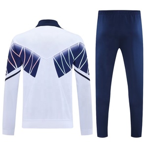 Pantaloni giacca da <span class=keywords><strong>calcio</strong></span> uomo di alta qualità con logo nero strisce rosse <span class=keywords><strong>tuta</strong></span> da uomo Set personalizzato <span class=keywords><strong>tuta</strong></span> da ginnastica per uomo - Product Image 6