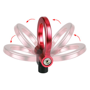 Gancho de Remolque Delantero de Aleación de Aluminio para Toyota Avanza, Modificación de Auto de Carreras, Montaje de 2 Orificios, Color Rojo - Product Image 4