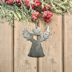 Elegante Ángel de Metal colgante adornos de Navidad árbol decoraciones navideñas figuritas festivas hechas a mano fiesta en casa regalos de temporada - Product Image 1