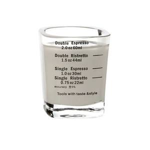 แก้วกาแฟเอสเพรสโซทรงสี่เหลี่ยมใสขนาดเล็ก2ออนซ์60มล. แก้วเหล้าไวน์เหลวแก้วช็อตแก้วแบบหนัก - Product Image 5