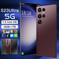 S23 Ultra, Teléfono Inteligente de Gama Alta con Pantalla Grande de 7 Pulgadas, Octa-core, LTE 4G, Dispositivo Todo en Uno, 16 GB + 1 TB, 108 MP