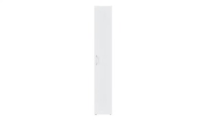 <span class=keywords><strong>Armario</strong></span> moderno de una sola puerta para ahorrar espacio con acabado blanco y estantes ajustables de 7 compartimentos para dormitorio de apartamento - Product Image 4