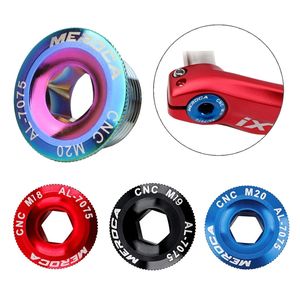 Aleación para piezas de bicicleta MTB M18/M19/M20 tuerca de <span class=keywords><strong>bielas</strong></span> SLX XT <span class=keywords><strong>XTR</strong></span> cubierta de platos tapa brazo de manivela y perno de fijación de rueda de cadena - Product Image 5