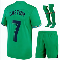 Maillot de football personnalisé OEM respirant à manches courtes, design personnalisé, 100 % polyester, matériau de haute qualité avec impression par sublimation