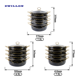 ZWILLON Vaporizador esmaltado 5.0L/6.5L/7.5L arroz comida vapor <span class=keywords><strong>Bao</strong></span> bollo maíz dulce marisco <span class=keywords><strong>pan</strong></span> multicapa cesta de vapor - Product Image 3
