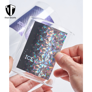 Kustom grosir holografik Multi warna pergeseran termal pelangi cermin seperti Vintage stiker untuk gantungan kunci dekorasi - Product Image 4