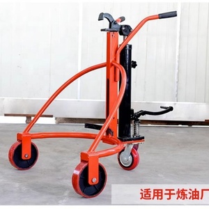 Manual Hydraulic Oil Drum Truck Handling <b>Trolley</b> with Fiber Drum Lifting Equipment CH - Product Image 5