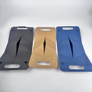 Bán buôn tùy chỉnh có thể gập lại hình tam giác hộp giấy với Hook-and-loop dính và xử lý với Ribbon cho quà tặng - Product Image 5