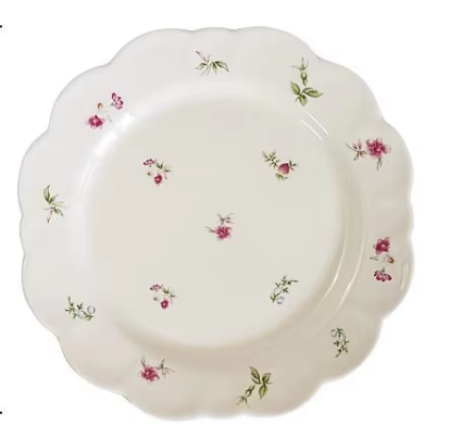 Assiette rose 9''