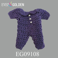 Mini Häkel-Jumpsuits Nachthemd Handgemachtes Babyparty-Geschenk & Taufgeschenk 100% Baumwolle Halloween-Dekoration