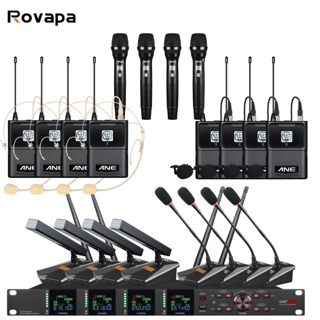 Handheld UHF Wireless Mic System Long Range Stable Transmission Public Speech Outdoor Event Corporate Training Business Meeting