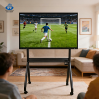 Pizarra Interactiva Inteligente ZDHQ de 98-115 Pulgadas, 4k LCD, Táctil de 20 Puntos, WiFi/Ethernet, para Entrenadores de Fútbol, Planificación Táctica, Reuniones con Jugadores