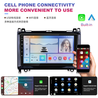Autoradio Yeanav TS18 2DIN 9'' Android 14 avec DSP, GPS intégré, CarPlay, caméra de recul, garantie 1 an pour Mercedes Benz B200/Vito