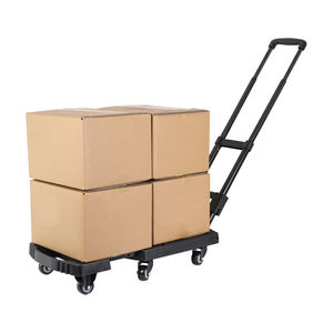 Baoyu Multifunctionele 2 In 1 Bagagekarretje Nieuw Ontwerp Platform Handwagen Volledig Opvouwbare Handtrolley - Product Image 4