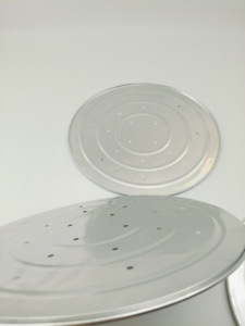 Plateaux à <span class=keywords><strong>pizza</strong></span> jetables en aluminium perforés pour distributeur automatique - Product Image 1