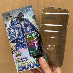 ฟิล์มกระจกนิรภัย ESD black king kong 500cc ป้องกันความเป็นส่วนตัว 25 องศา แบบ 3D ไร้ขอบ สำหรับ iPhone 18 17 pro max 16plus - Product Image 1