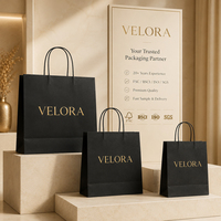 Sac en papier kraft personnalisé pour bouquet de fleurs CRD, avec poignées, pour emballage cadeau floral et emballage de vente au détail