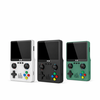 Console de jeu portable X6, écran IPS de 3,5 pouces, résolution 640x480, 500 jeux rétro intégrés, double joystick, batterie de 2000 mAh
