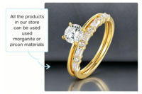 Fabricants de bijoux personnalisés QX, bague en moissanite de luxe D VVS1 |   Argent sterling 925 / Or 14 carats |   Bijoux de fiançailles et de mariage