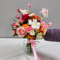 Real Touch Arrangements de fleurs artificielles de mariage Bouquet décorations de fleurs de mariage