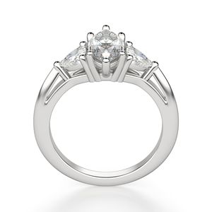 มาร์คีสตัดเพชรโมอิสแหวนหมั้นหินสามชิ้นของขวัญครบรอบวันเกิดแหวนเจ้าสาว - Product Image 3