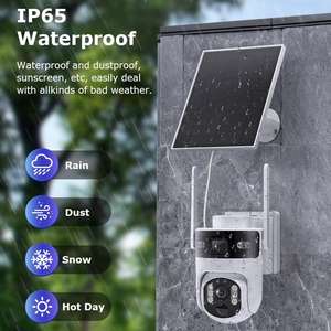 Cámara de Seguridad UBox APP, AOV PIR, Doble Lente, Panel Solar, Detección Humana por IA, Cámara de Seguridad Inalámbrica 4G Wifi - Product Image 6